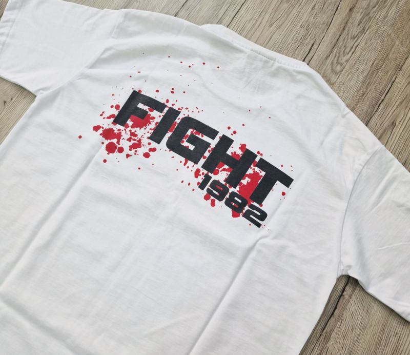 BAD BOY fight TSHIRT- white
